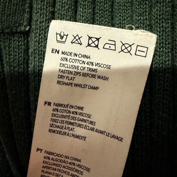 Varley Ribbed Napier Polo Knit T-Shirt Sweater - Picture 7 of 9